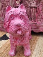 Pink/Roze/West highland terrier/Hond/Beeld, Ophalen of Verzenden
