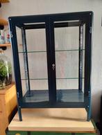 Ikea Fabrikor vitrinekast zwart blauw 81x113 cm, Ophalen, 50 tot 100 cm, 150 tot 200 cm, 25 tot 50 cm