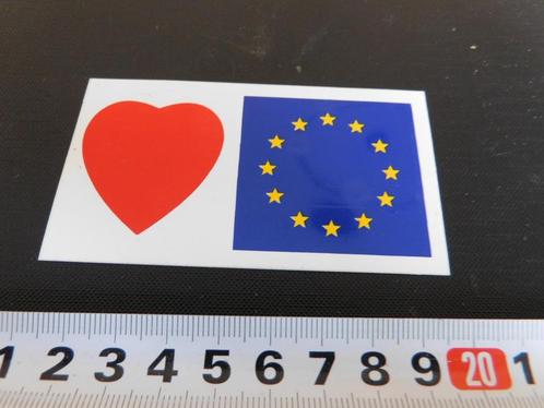 sticker i love Europa, Verzamelen, Stickers, Zo goed als nieuw, Bedrijf of Vereniging, Ophalen of Verzenden