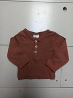 H&M | longsleeve shirt baby top lange mouw Terra roestkleur, Ophalen of Verzenden, Zo goed als nieuw