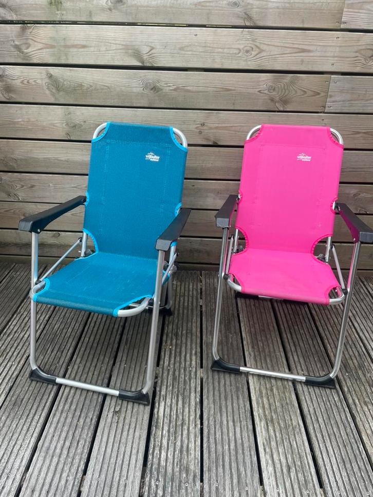 Kinder kampeer stoelen., Caravans en Kamperen, Kampeermeubelen, Gebruikt, Campingstoel, Ophalen