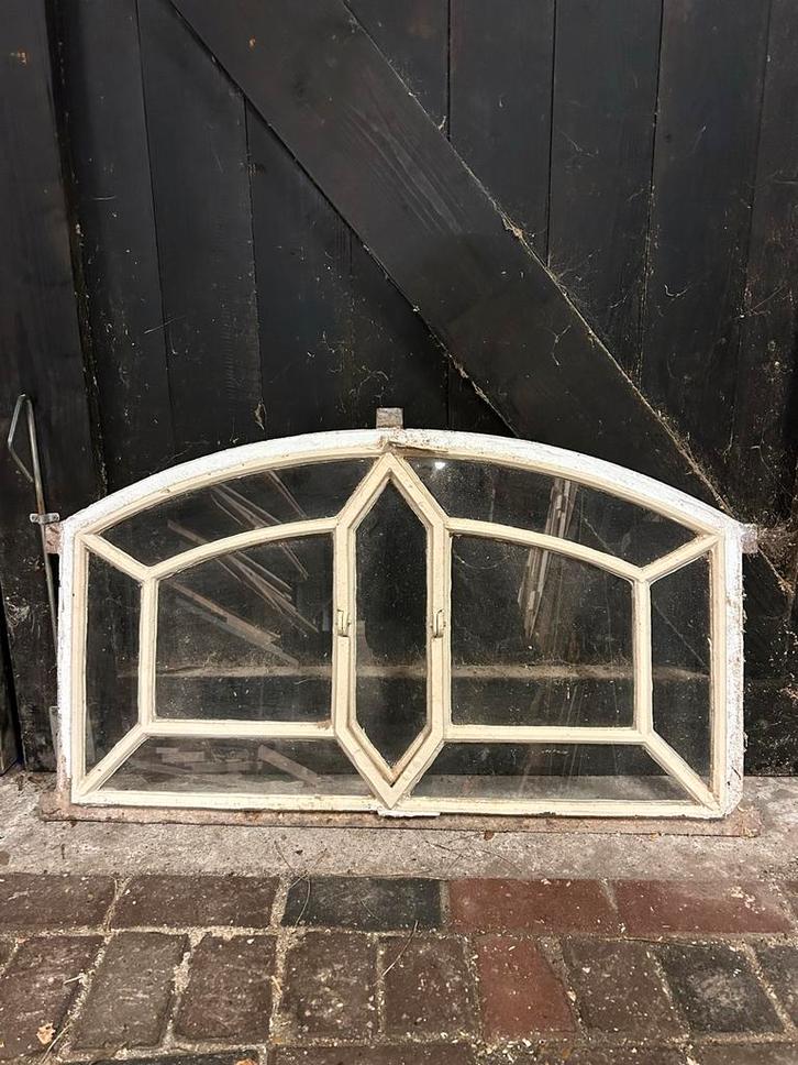 Stalraam met glas, Doe-het-zelf en Verbouw, Glas en Ramen, Gebruikt, Gevelraam of Ruit, Minder dan 80 cm, 80 tot 120 cm, Glas in lood