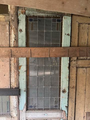 Glas in Lood Deuren - Restauratieproject of Interieurdecorat beschikbaar voor biedingen