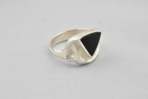 Lapponia Ring met onyx 2109-Z, Sieraden, Tassen en Uiterlijk, Ringen, Gebruikt, Dame, 19 tot 20, Zilver, Zilver, Met edelsteen
