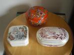 3 Deksel bakjes Vintage, Ophalen of Verzenden