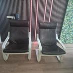 Poäng fauteuil (2x), Huis en Inrichting, Fauteuils, Ophalen, Gebruikt, 75 tot 100 cm, Modern