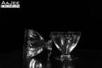 2 X Verrerie Doyen – Kristallen coupes met gravering, Antiek en Kunst, Ophalen of Verzenden