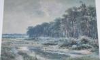 Johan Hendrik Doeleman (1848-1913) -  Ven bij bosrand, Antiek en Kunst, Kunst | Schilderijen | Klassiek, Ophalen of Verzenden