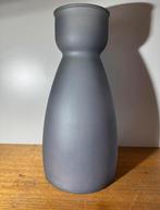 Vintage Mica blauwe gerecycled glazen vaas.403, Ophalen, Blauw, Minder dan 50 cm, Glas