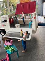 Schleich auto +trayler +auto dierenarts +accessoires, Ophalen of Verzenden, Gebruikt