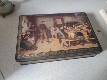 vintage blik met decor van oud klaslokaal foto 1 t/m 3 beschikbaar voor biedingen
