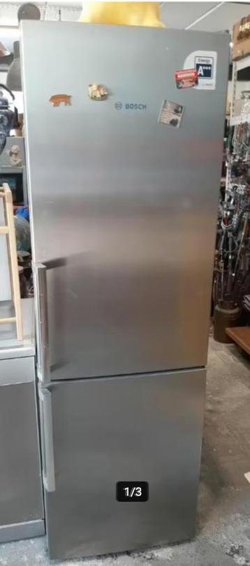 Bosch koel-vriescombinatie 185cm hoog koelkast zilverkleurig beschikbaar voor biedingen