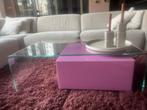 HK living salontafel mirror block PINK, 100 tot 150 cm, Zo goed als nieuw, Minder dan 50 cm, Rechthoekig