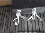 Metalen zwanen 50cm. en 40cm. hoog, Ophalen of Verzenden