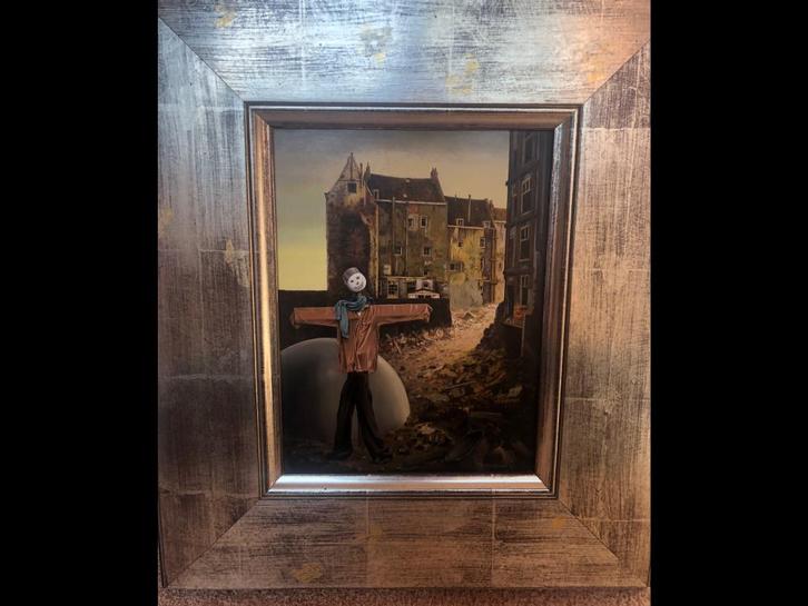 Theo Voorzaat schilderij te koop, Antiek en Kunst, Kunst | Schilderijen | Abstract, Ophalen