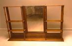 Antiek Frans eikenhouten cafe rek met spiegel, Ophalen