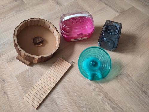 Hamster spullen, Dieren en Toebehoren, Knaagdieren en Konijnen | Toebehoren, Zo goed als nieuw, Loopwiel of Rad, Ophalen
