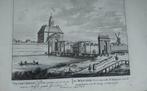 31 Amsterdam De Weesperpoort Kopergravure  18e Eeuw, Ophalen of Verzenden