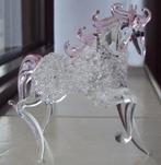 paarden beeld, volledig uit glas, kristal, helemaal gaaf, Antiek en Kunst, Ophalen of Verzenden