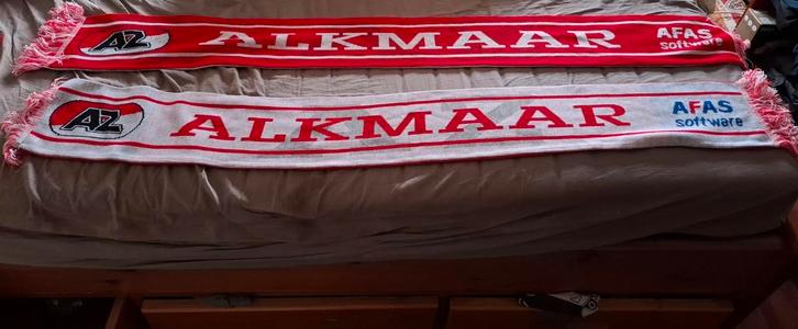 AZ Alkmaar Sjaals (2 stuks), Sport en Fitness, Voetbal, Zo goed als nieuw, Clubaccessoires, Maat XL, Ophalen of Verzenden
