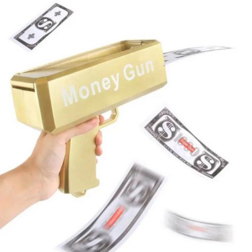 Money Gun - Geld Pistool - Moneygun, Hobby en Vrije tijd, Feestartikelen, Nieuw, Feestartikel, Verjaardag, Verzenden