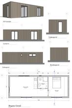 Buitenverblijf casco frame met hout en isolatie, Tuin en Terras, Tuinhuizen, Ophalen, Minder dan 250 cm, Schuur, Zonder ramen