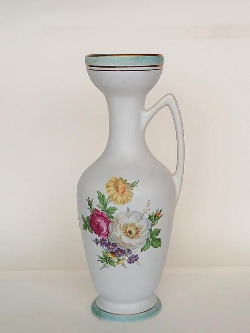 Vaas Flora Gouda Plateel Carla Vintage 1950’s, Antiek en Kunst, Antiek | Keramiek en Aardewerk, Ophalen of Verzenden