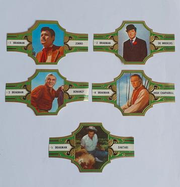 Brakman TV Vedetten serie Sigarenbandjes.  beschikbaar voor biedingen