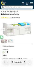 Halfhoogslaper zgan met opbergruimte & matras, Ophalen, Gebruikt, Eenpersoons, Minder dan 160 cm