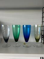 Kristalunie Carnaval - biertulp - 4 glazen, Antiek en Kunst, Ophalen of Verzenden