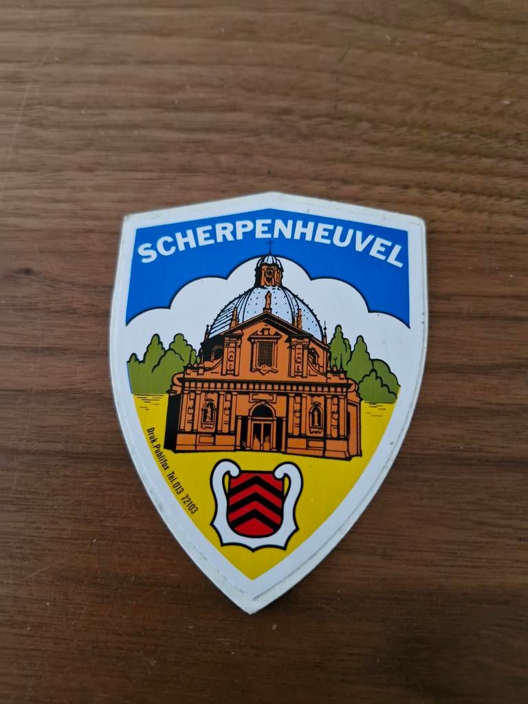 5987 Scherpenheuvel Sticker, Verzamelen, Ophalen of Verzenden, Gebruikt