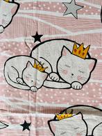 Dekbedovertrek+Kussensloop Slapende Poezen Covers&CoEssenza, Eenpersoons, Wit, Dekbedovertrek, Ophalen of Verzenden