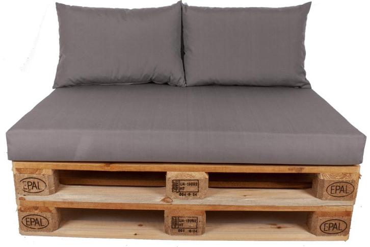 Palletkussenset - 3 sets lichtgrijs, Tuin en Terras, Tuinmeubel-accessoires, Gebruikt, Ophalen