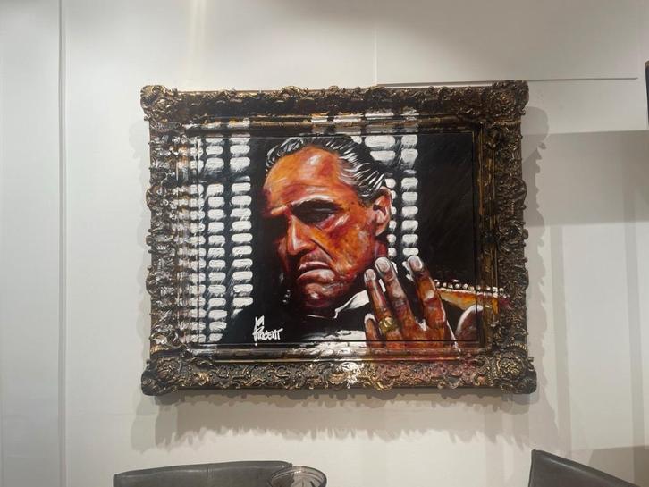 The godfather door Fincent van der Feer, Antiek en Kunst, Kunst | Schilderijen | Modern, Ophalen