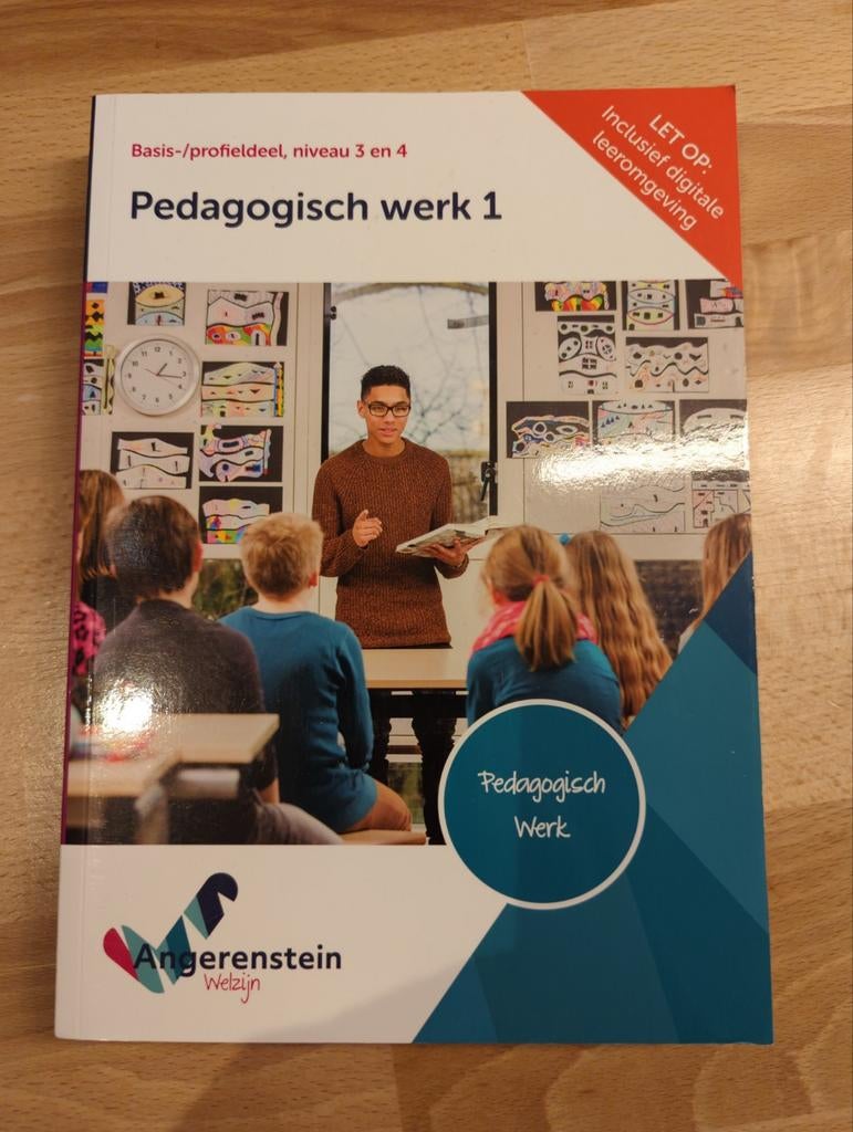 Pedagogisch Werk 1 - Angerenstein Welzijn, Overige vakken, Ophalen of Verzenden, Zo goed als nieuw, Angerenstein Welzijn