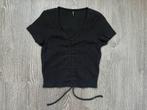 Dames / meisjes shirtje / shirt / crop top zwart Only mt M, Gedragen, Maat 38/40 (M), Ophalen of Verzenden, Only