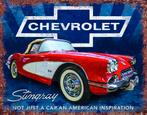 Chevrolet Stingray Inspiration​.  Metalen wandbord., Reclamebord, Nieuw, Ophalen of Verzenden, X