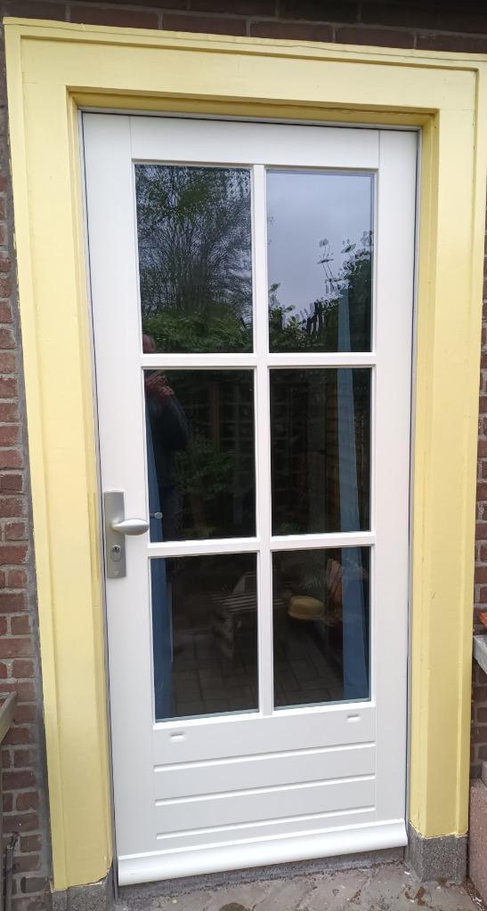 Weekamp buitendeur nieuw, Doe-het-zelf en Verbouw, Deuren en Horren, Nieuw, Buitendeur, 215 cm of meer, 80 tot 100 cm, Glas, Hout