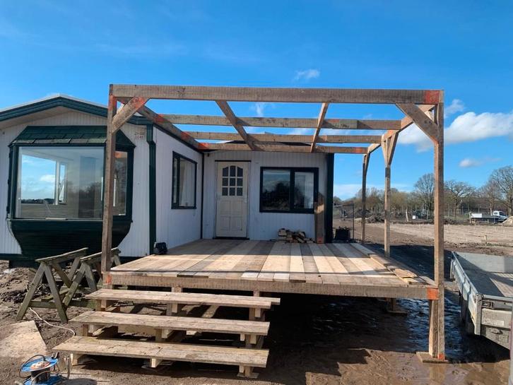 Woonunit, chalet,tijdelijke woonunit, Caravans en Kamperen, Stacaravans, tot en met 3, Ophalen