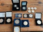 Zilveren munten nederland oa 50 en 10 gulden, Postzegels en Munten, Munten | Nederland, Setje, Koningin Beatrix, Zilver, Ophalen of Verzenden