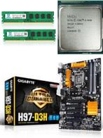 Inteli5 4690/gigabyte h97-d3h/16gb ram ddr3/Case crosair rgb, Computers en Software, Moederborden, Ophalen of Verzenden, Zo goed als nieuw