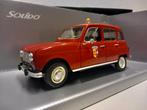 Renault 4 Brandweer rood Solido metal 1:18 KRD, Hobby en Vrije tijd, Modelauto's | 1:18, Ophalen of Verzenden, Zo goed als nieuw