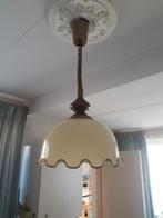 Hanglamp porseleinen uitrekbaar, Huis en Inrichting, Lampen | Hanglampen, Ophalen, Zo goed als nieuw, Glas, Minder dan 50 cm