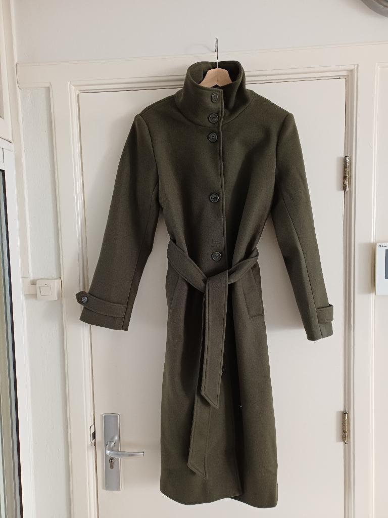 Nieuwe olijfgroene lange winterjas, Kleding | Dames, Jassen | Winter, Maat 38/40 (M), Bonprix, Nieuw, Ophalen of Verzenden