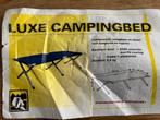 Luxe campingbed/ veldbed in draagtas donkerblauw, Ophalen of Verzenden, Gebruikt