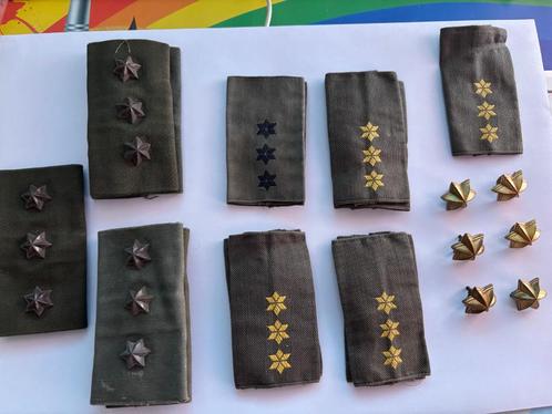 Lotje Schouder sets Kapitein GVT & DT, Verzamelen, Militaria | Algemeen, Landmacht, Kleding of Schoenen, Nederland, Verzenden