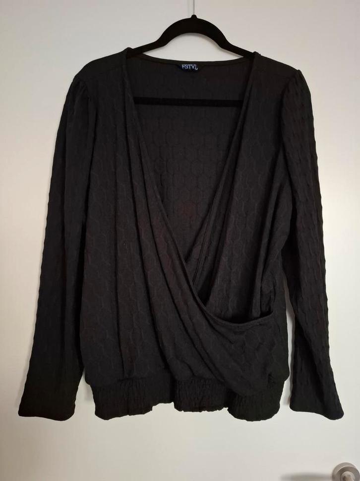 Mooie zwarte Ballon top MS Mode maat XL, Kleding | Dames, Tops, Zo goed als nieuw, Zwart, Lange mouw, Ophalen of Verzenden