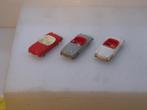 3 x MB 190 SL  Cabrio - Rode/Witte/Grijze  1:87 -  LEGO, Ophalen of Verzenden, Gebruikt, Auto, Overige merken