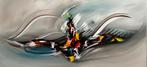 Gena- Abstract “Lost in time”- Handgeschilderd- Uniek-XXXL, Antiek en Kunst, Kunst | Schilderijen | Abstract, Ophalen of Verzenden