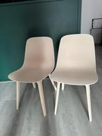 ODGER Eetkamerstoel, wit/beige. twee stoelen., Huis en Inrichting, Kunststof, Twee, Wit, Ophalen of Verzenden